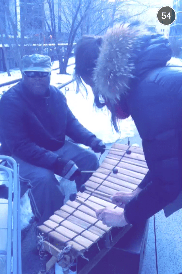 I didn't have any small notes and felt absolutely awful but the guy said it was his gift to me, made my day.